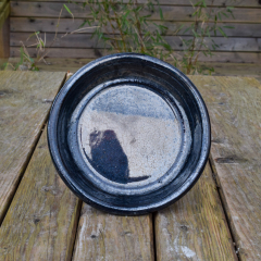 Garden Saucer, Black - 22cm