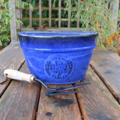 Garden Planter 'Blossom Wall Pot' - Blue 26cm