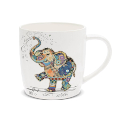 Bug Art Fine China Elephant Mug