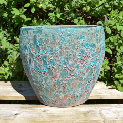 Bolton Egg Planter - Copper Patina, 33cm