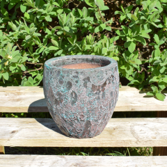Bolton Egg Planter - Copper Patina, 19cm
