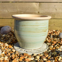 Bella Green Planter - Medium 23cm