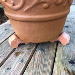Garden Planter Feet x 3 Terracotta Large 