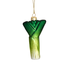 'Leek' Glass Bauble