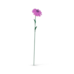 Small Pink Metal Gerbera