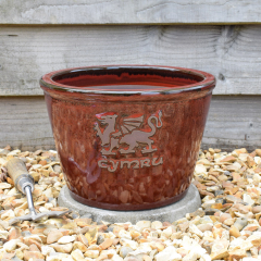 Cymru Medium Red Bowl