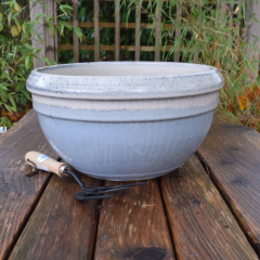 Riva Bowl Planter - Light Blue 37cm