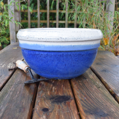 Riva Bowl Planter - Blue