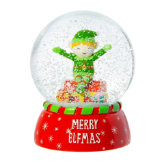 Santa and Snowman Snow Globe - Style 2