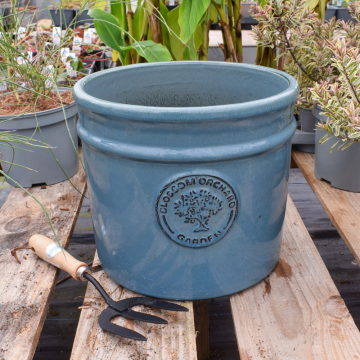 Blossom Cylinder Denim Large Planter Blossom Cylinder Denim Large Planter