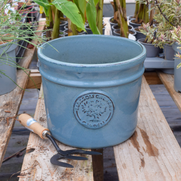 Blossom Denim Cylinder Medium Planter Blossom Denim Cylinder Medium Planter