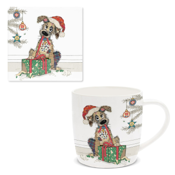Christmas Mug & Coaster Set - Dog Christmas Mug & Coaster Set - Dog