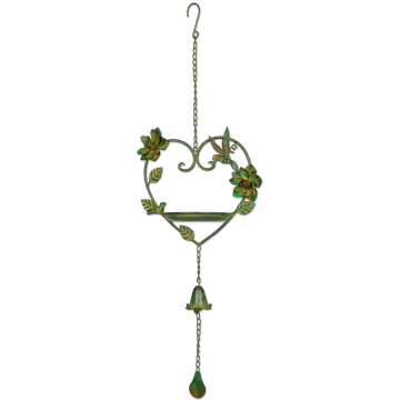 Hanger Heart Bell Birdbath 'Hummingbird'