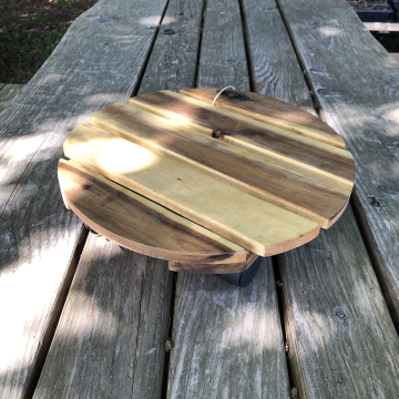 Garden Pot Caddy Natural Wood 30cm