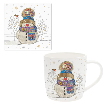 Christmas Mug & Coaster Set - Snowman Christmas Mug & Coaster Set - Snowman
