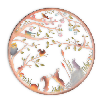 Wall Art 'Wild Animals Circle'