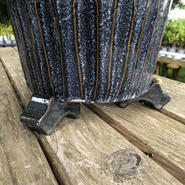 Gazed Garden Planter Feet, Black
