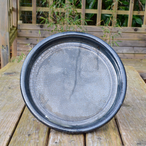 Garden Saucer, Black - 31cm