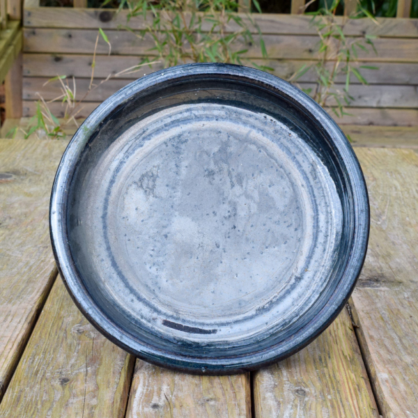 Garden Saucer, Black - 28cm
