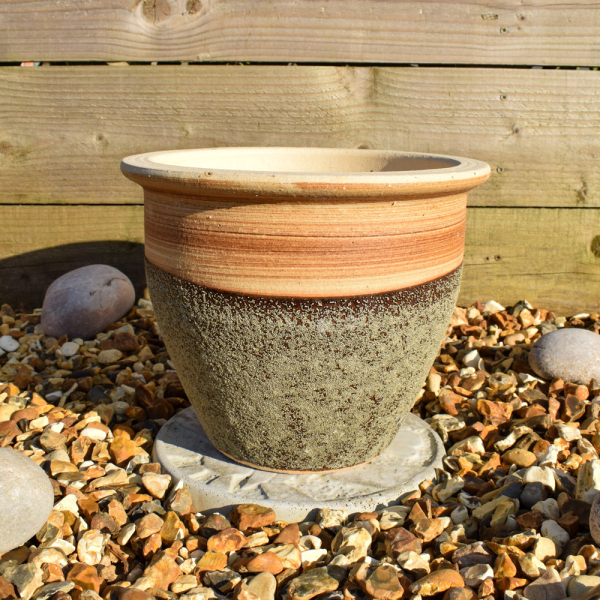Sabah Dark Green Planter - Medium 25cm