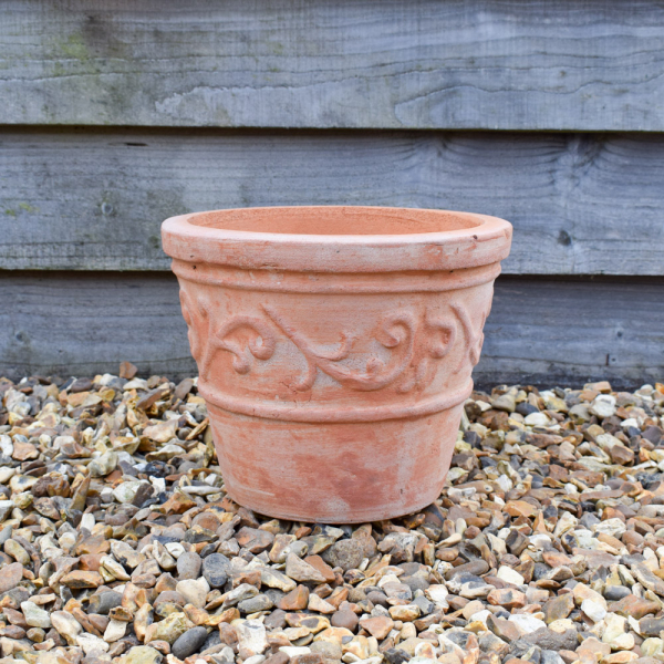Mondo Swirl Small Terracotta Pot