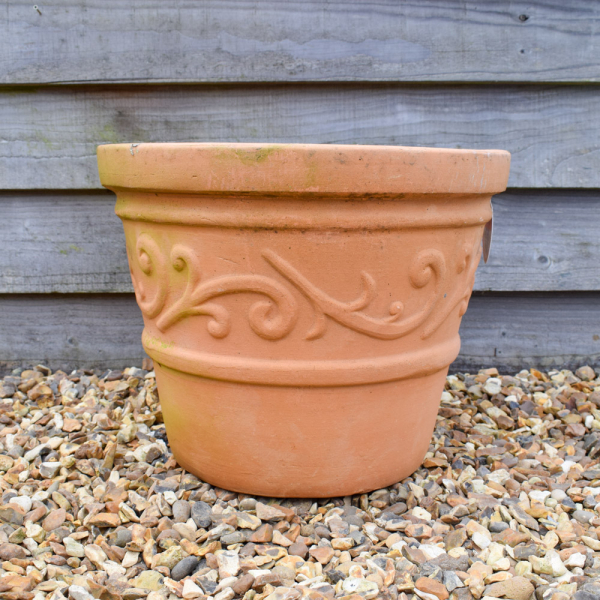 Mondo Swirl Large Terracotta Pot