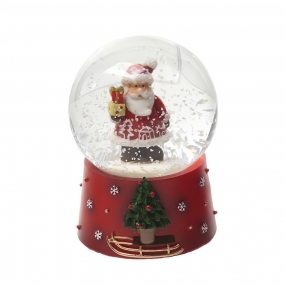 Mini Santa Sleigh Snow Globe