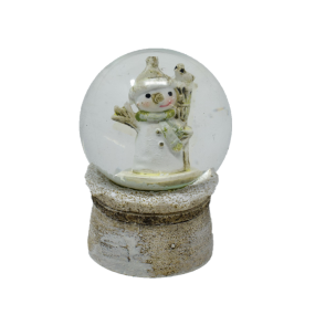 Mini Snowman in Scarf Snow Globe