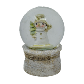 Mini Snowman & Tree Snow Globe