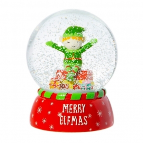 Merry Elfmas Snow Globe